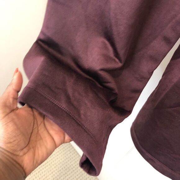 T by Alexander Wang burgundy red snap front jogger pants with pockets - Picture 9 of 16